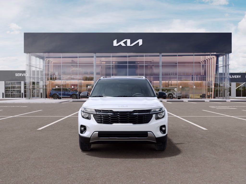 2026 Clear White/Black Roof Kia Seltos S AWD SUV