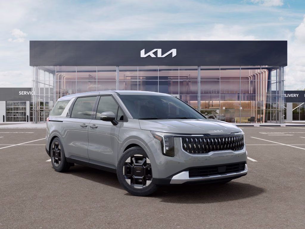 2026 Ceramic Silver Kia Carnival EX FWD Van