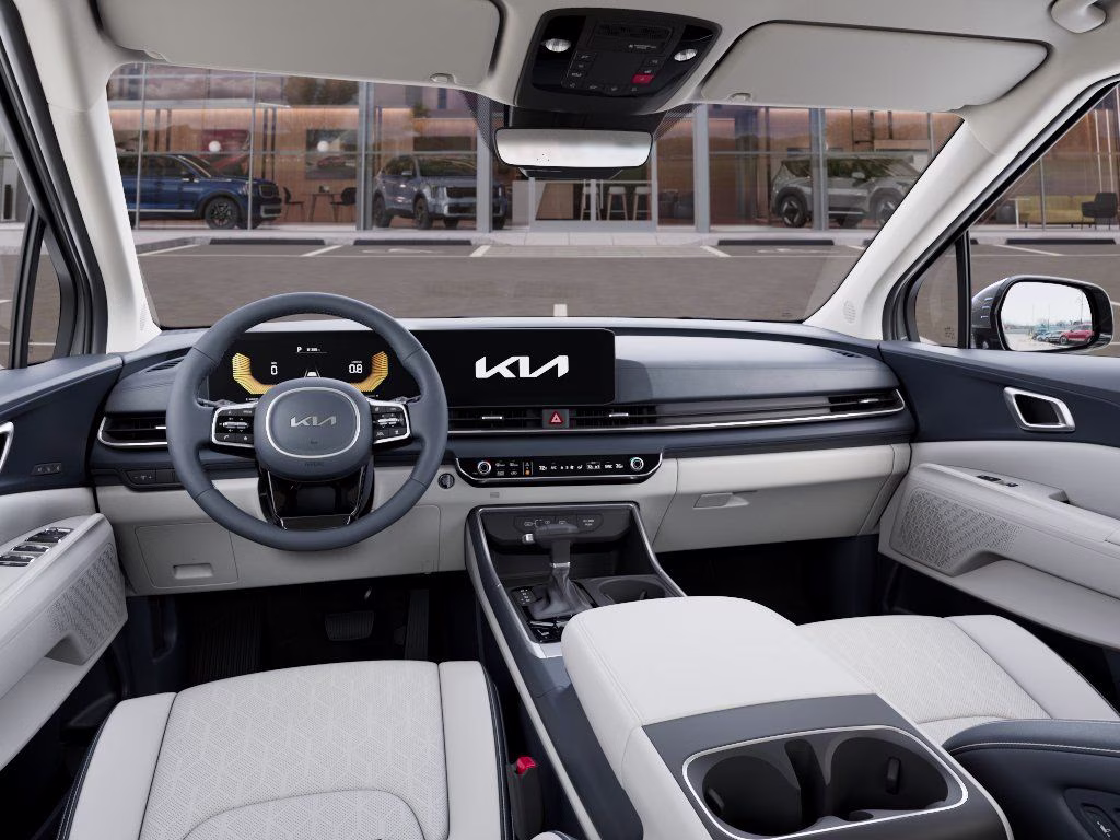 2026 Ceramic Silver Kia Carnival EX FWD Van