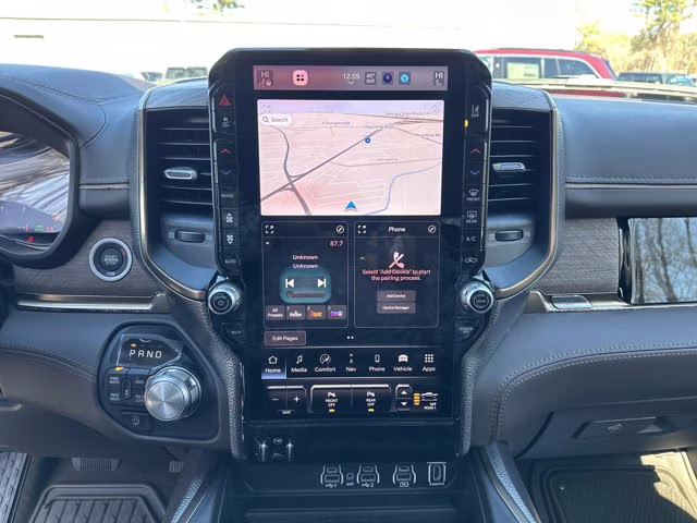 2025 Diamond Black Crystal Pearlcoat Ram 1500 Longhorn 4X4 Truck