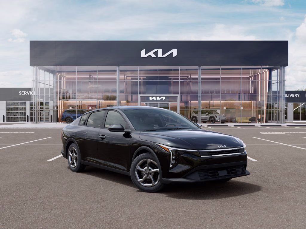 2026 Aurora Black Pearl Kia K4 LXS FWD Sedan