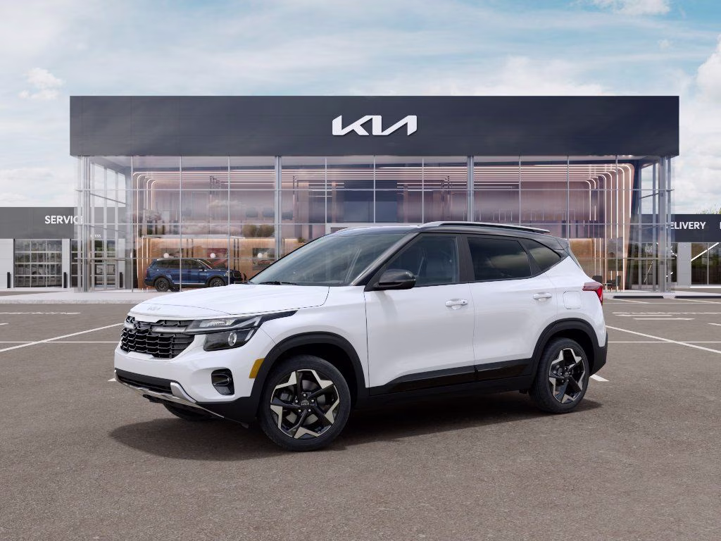 2026 Clear White/Black Roof Kia Seltos S AWD SUV