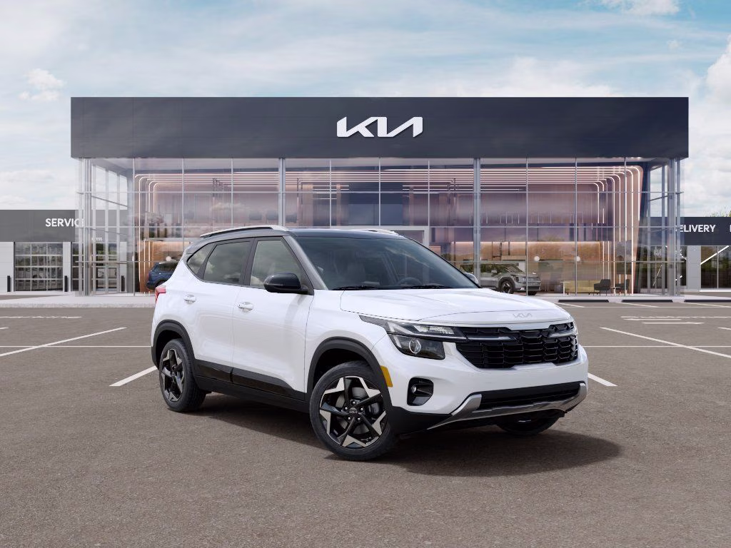2026 Clear White/Black Roof Kia Seltos S AWD SUV