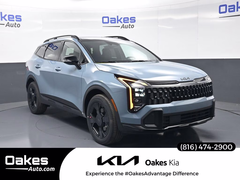 2026 Heritage Blue Kia Sportage Hybrid X-Line AWD SUV