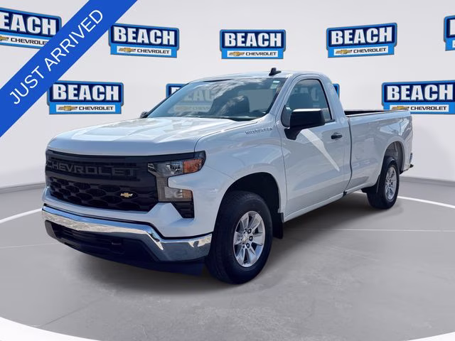 2025 Summit White Chevrolet Silverado 1500 WT RWD Truck