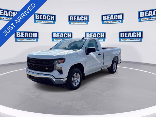 2025 Summit White Chevrolet Silverado 1500 WT RWD Truck