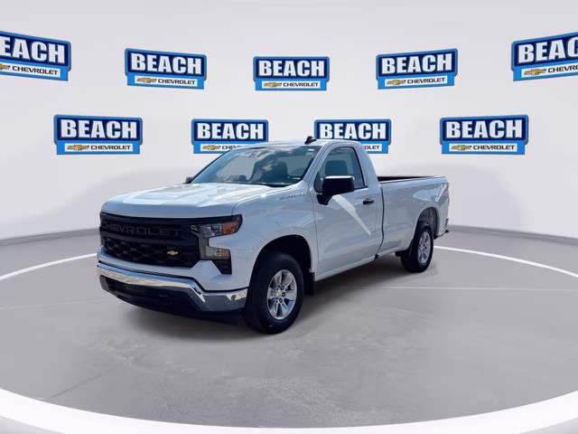 2025 Summit White Chevrolet Silverado 1500 WT RWD Truck