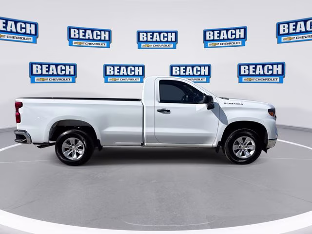 2025 Summit White Chevrolet Silverado 1500 WT RWD Truck