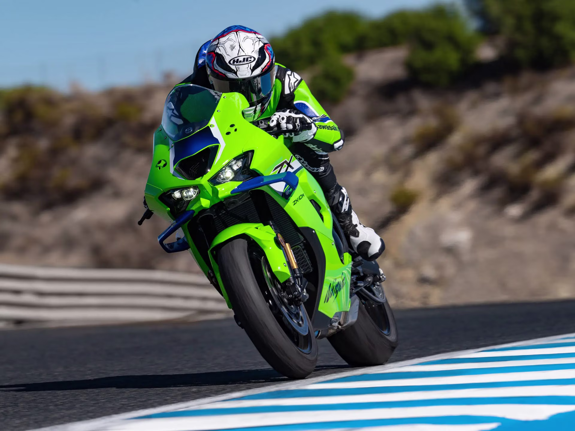 2026 Lime Green / Blue 24 Kawasaki Ninja ZX-10R ABS Motorcycle