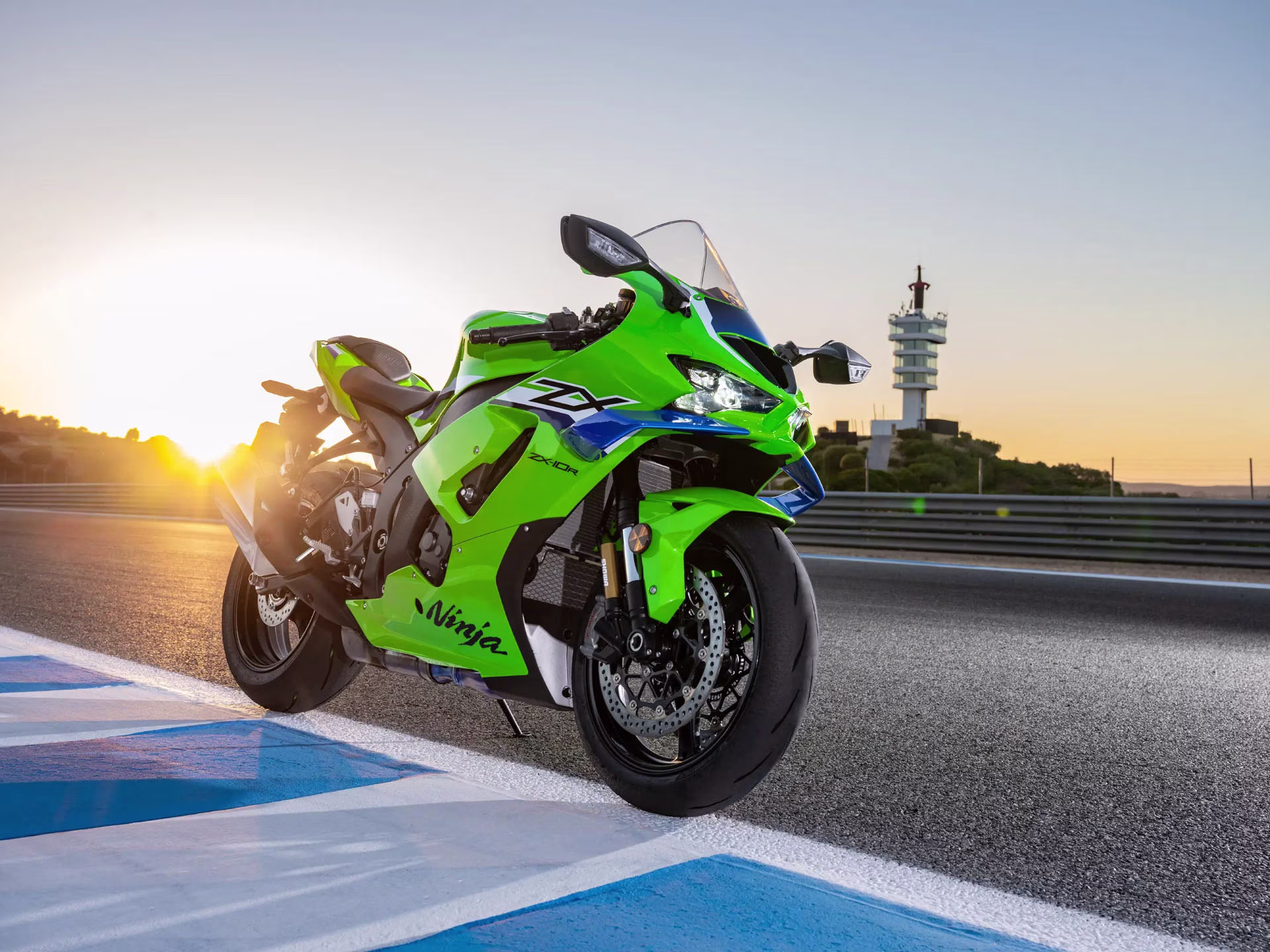 2026 Lime Green / Blue 24 Kawasaki Ninja ZX-10R ABS Motorcycle