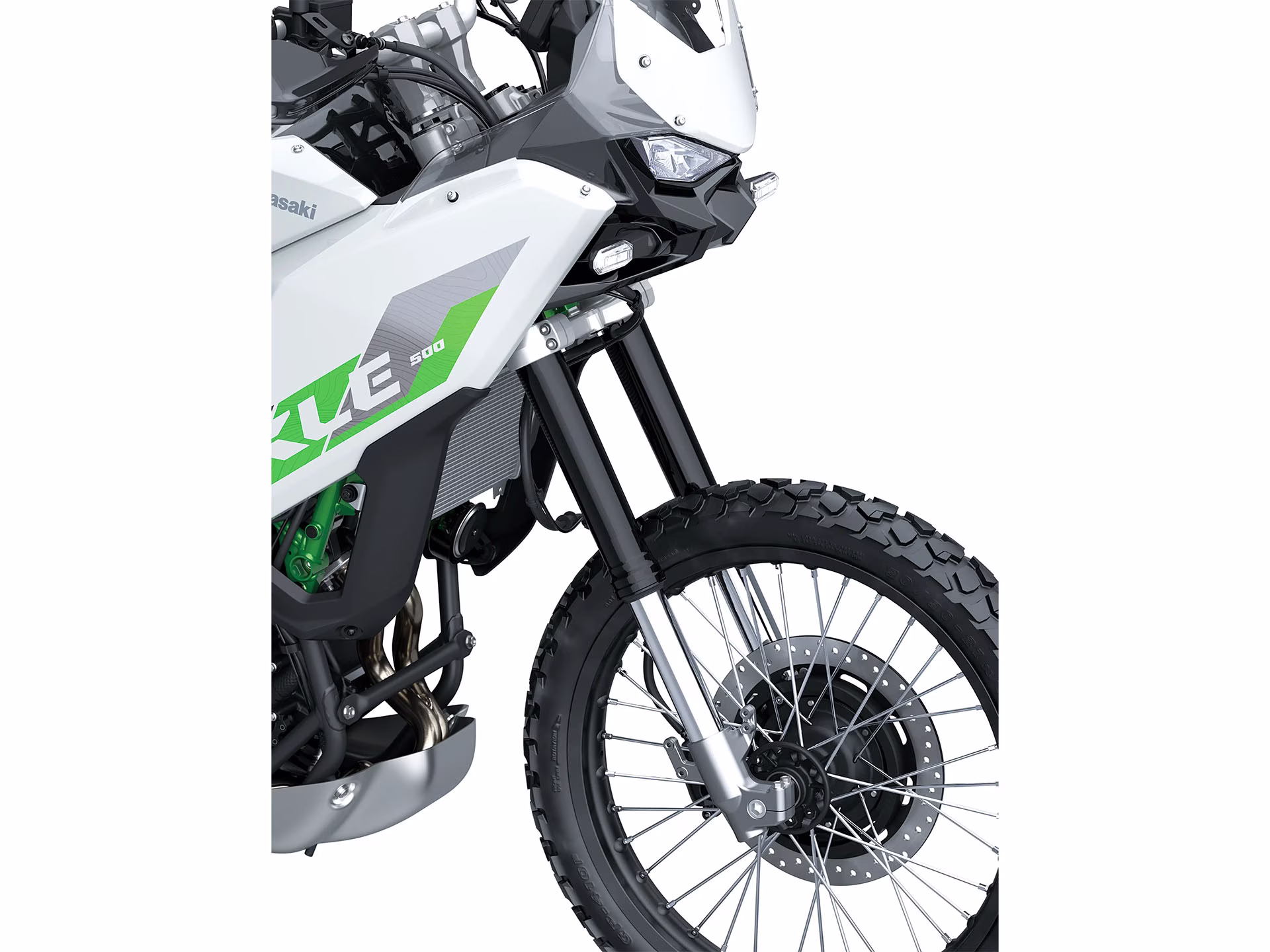 2026 Pearl Blizzard White Kawasaki KLE500 SE ABS SE Motorcycle