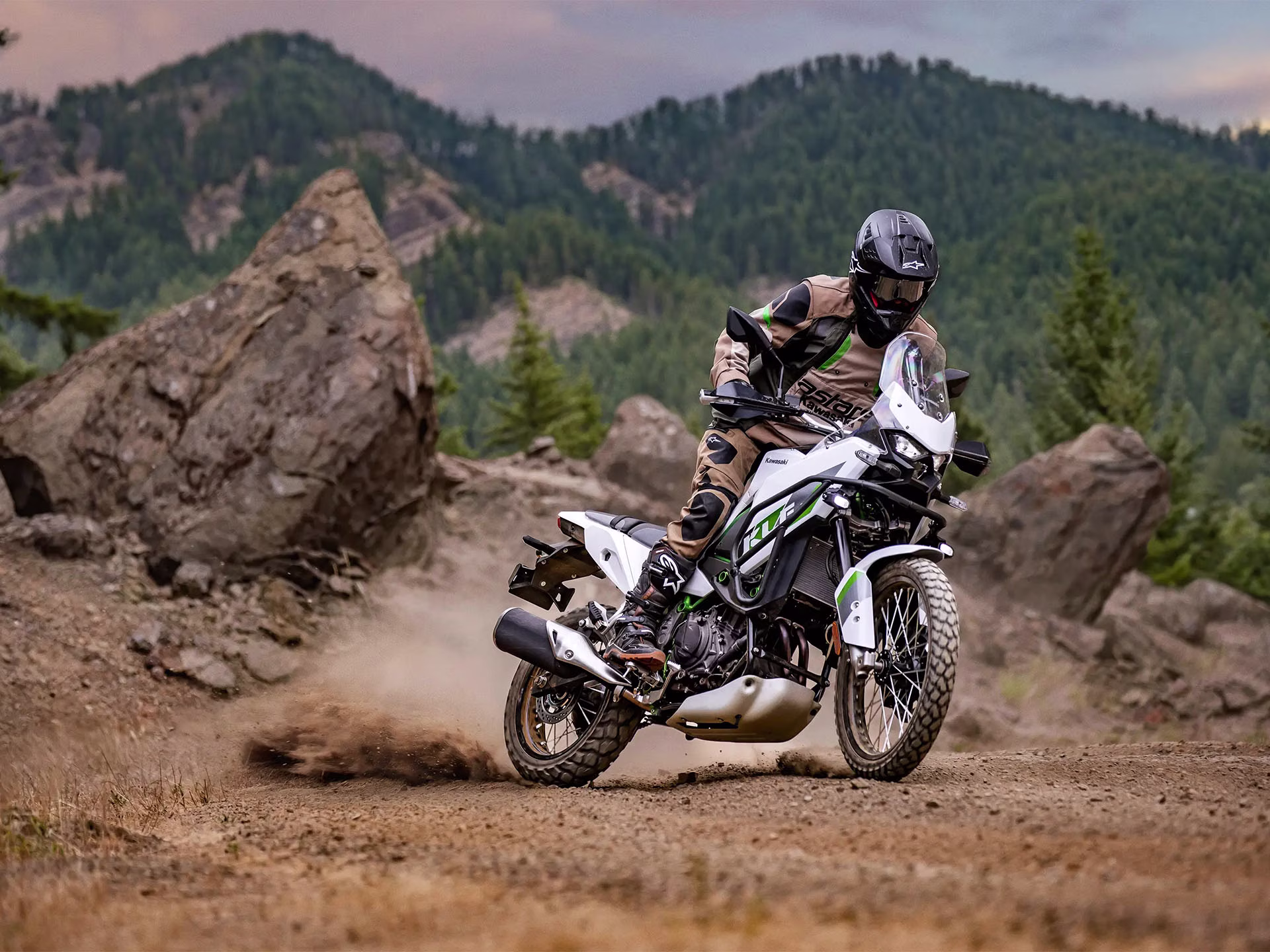 2026 Pearl Blizzard White Kawasaki KLE500 SE ABS SE Motorcycle