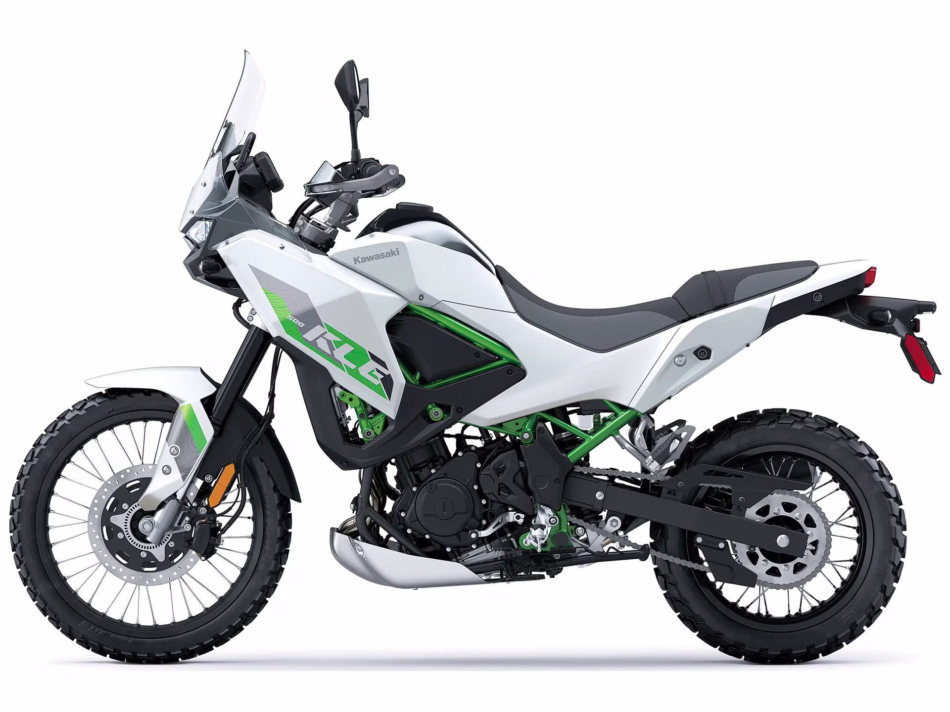 2026 Pearl Blizzard White Kawasaki KLE500 SE ABS SE Motorcycle