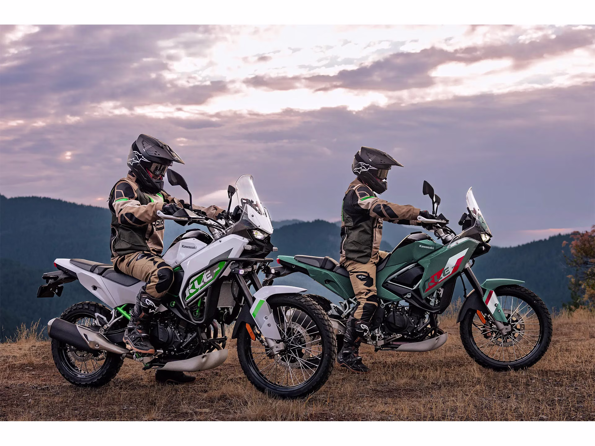 2026 Pearl Blizzard White Kawasaki KLE500 SE ABS SE Motorcycle