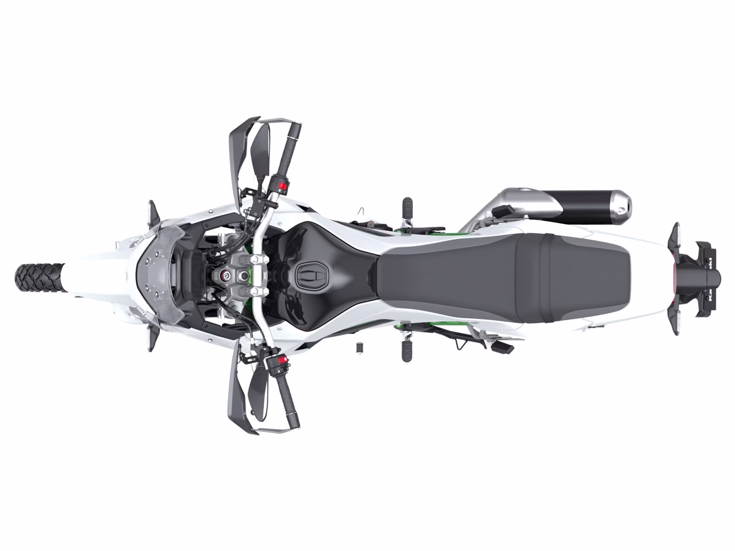 2026 Pearl Blizzard White Kawasaki KLE500 SE ABS SE Motorcycle