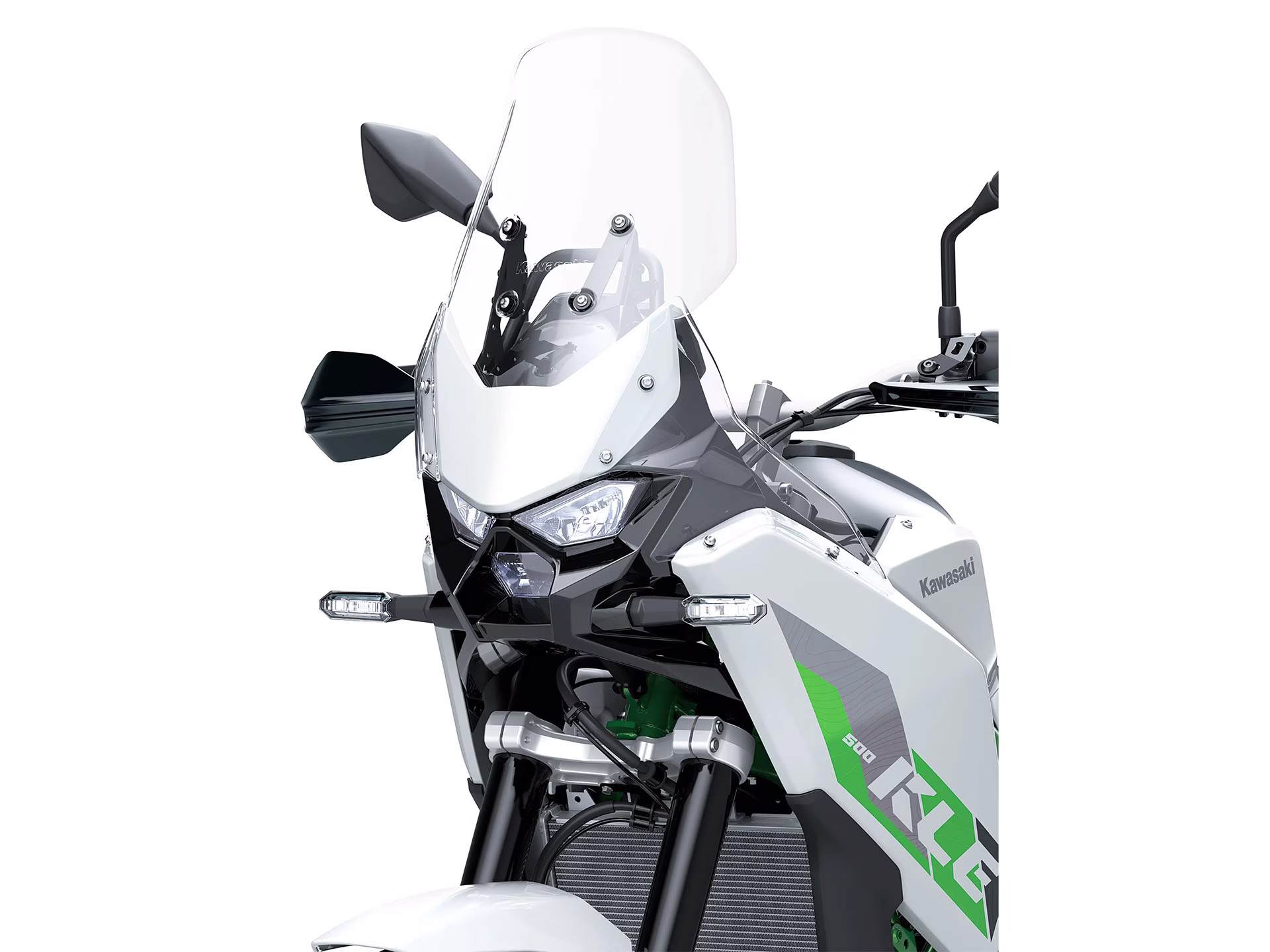 2026 Pearl Blizzard White Kawasaki KLE500 SE ABS SE Motorcycle