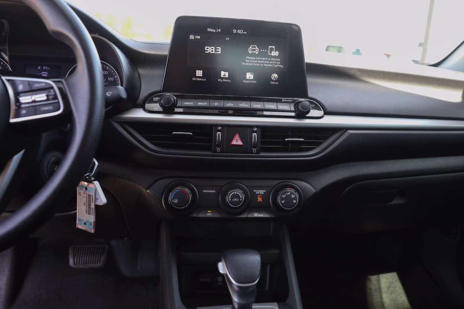 2020 Clear White Kia Forte FE FWD Sedan