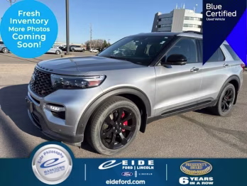 2020 Iconic Silver Metallic Ford Explorer ST 4X4 SUV