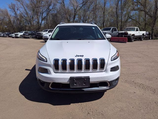 2018 Bright White Clearcoat Jeep Cherokee Limited 4X4 SUV