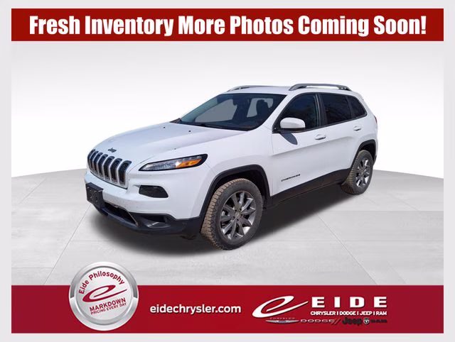 2018 Bright White Clearcoat Jeep Cherokee Limited 4X4 SUV