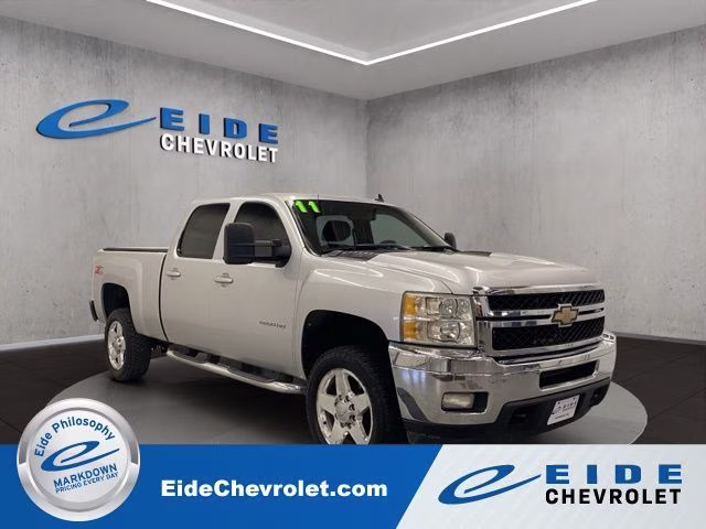 2011 Sheer Silver Metallic Chevrolet Silverado 2500HD LTZ 4X4 Truck