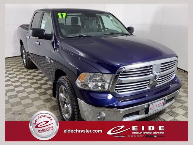 2017 True Blue Pearlcoat Ram 1500 Big Horn 4X4 Truck
