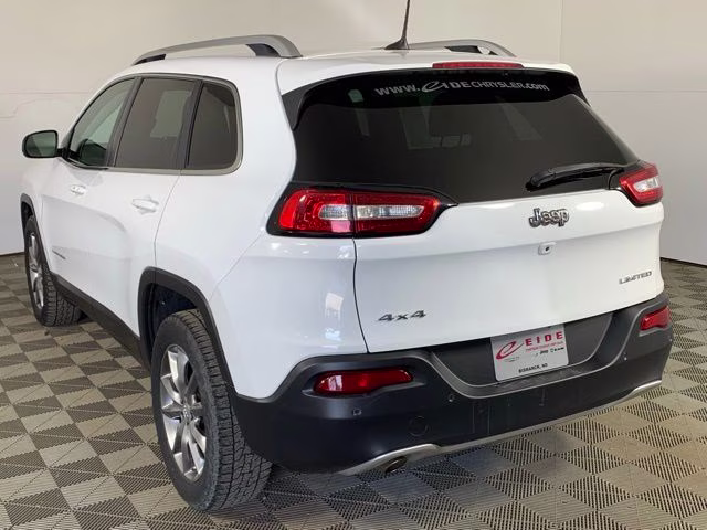 2018 Bright White Clearcoat Jeep Cherokee Limited 4X4 SUV