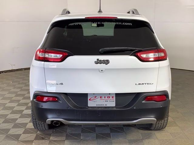 2018 Bright White Clearcoat Jeep Cherokee Limited 4X4 SUV