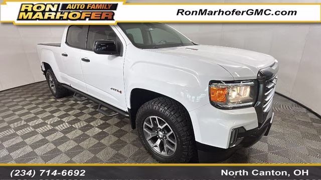 2021 Summit White GMC Canyon AT4 w/Cloth 4X4 Truck