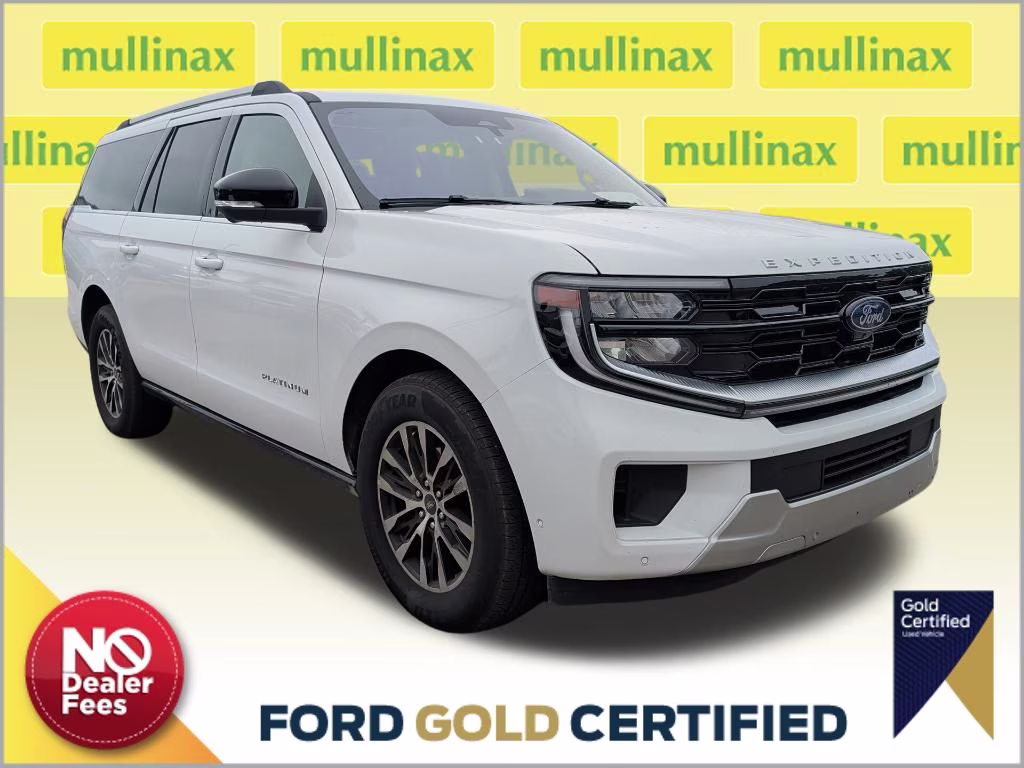 2025 Oxford White Ford Expedition Max Platinum 4X4 SUV