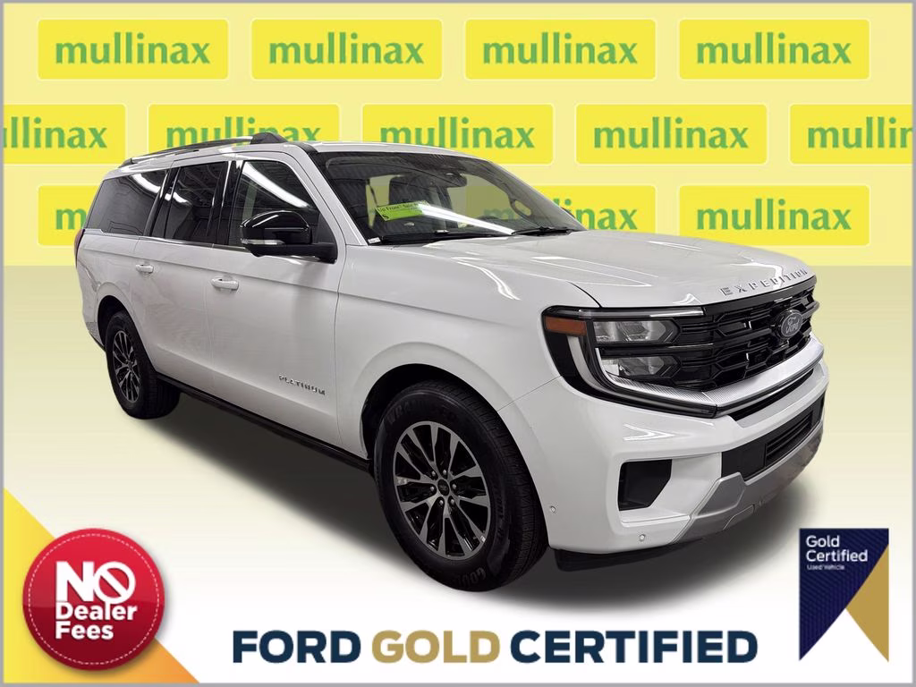 2025 Oxford White Ford Expedition Max Platinum 4X4 SUV
