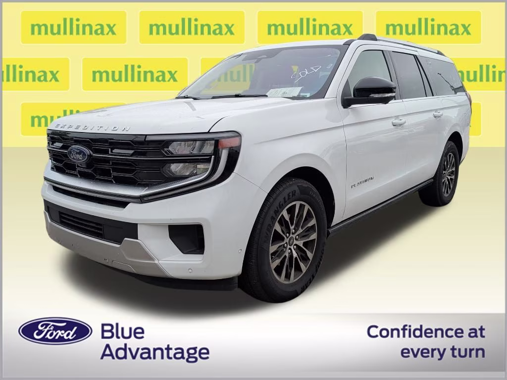 2025 Oxford White Ford Expedition Max Platinum 4X4 SUV