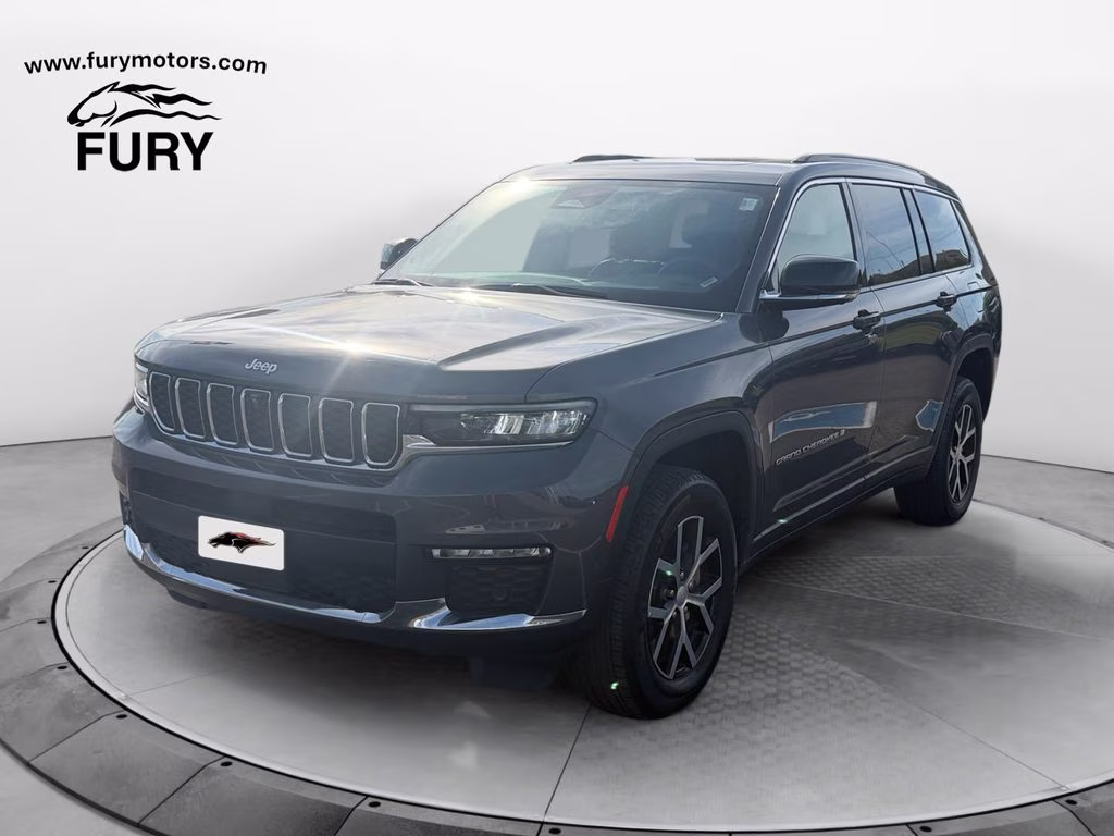 2024 Baltic Gray Metallic Clearcoat Jeep Grand Cherokee L Limited Luxury Tech II w/Dual Pane Pano Roof 4X4 SUV