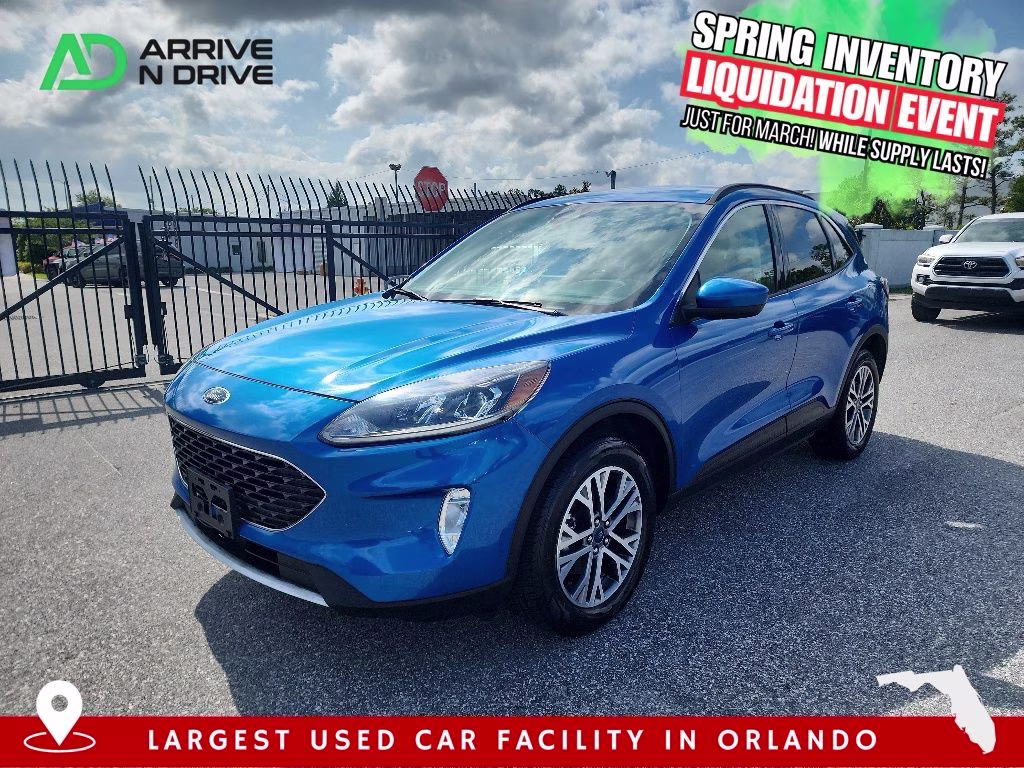 2021 Velocity Blue Metallic Ford Escape SEL AWD SUV