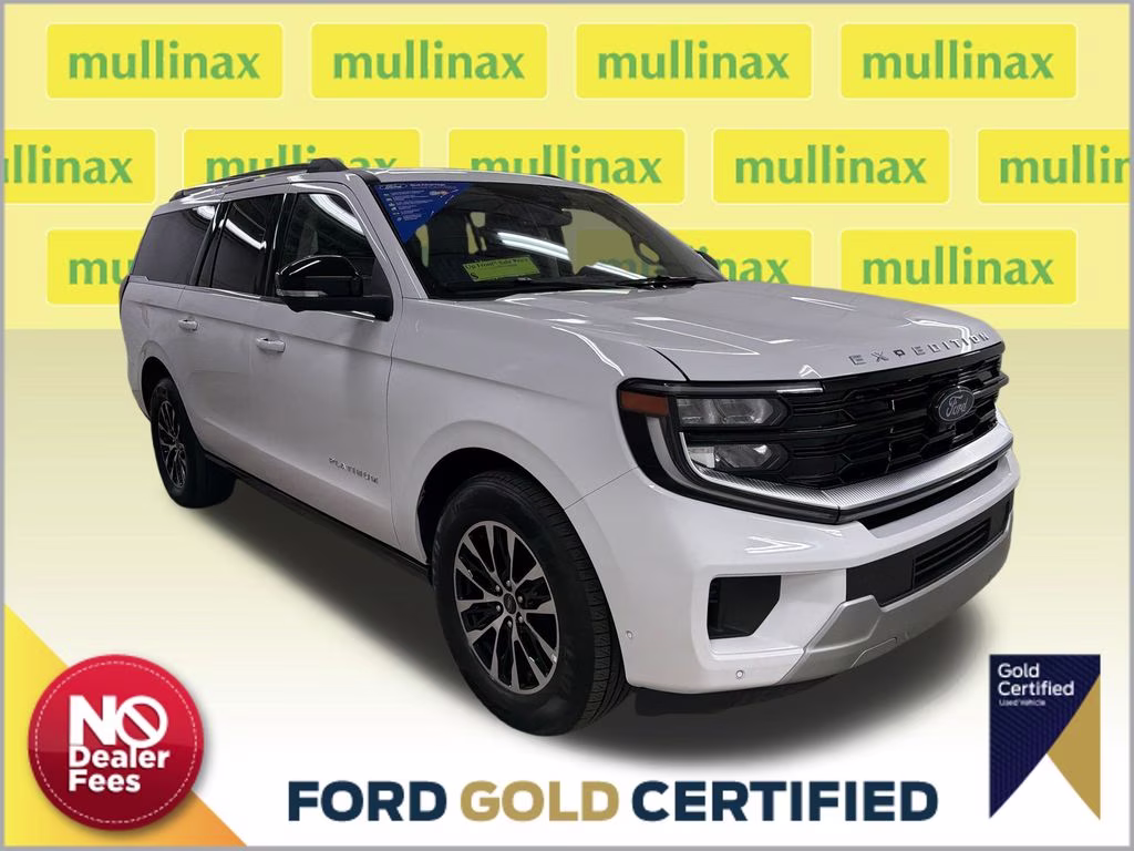 2025 Oxford White Ford Expedition Max Platinum 4X4 SUV
