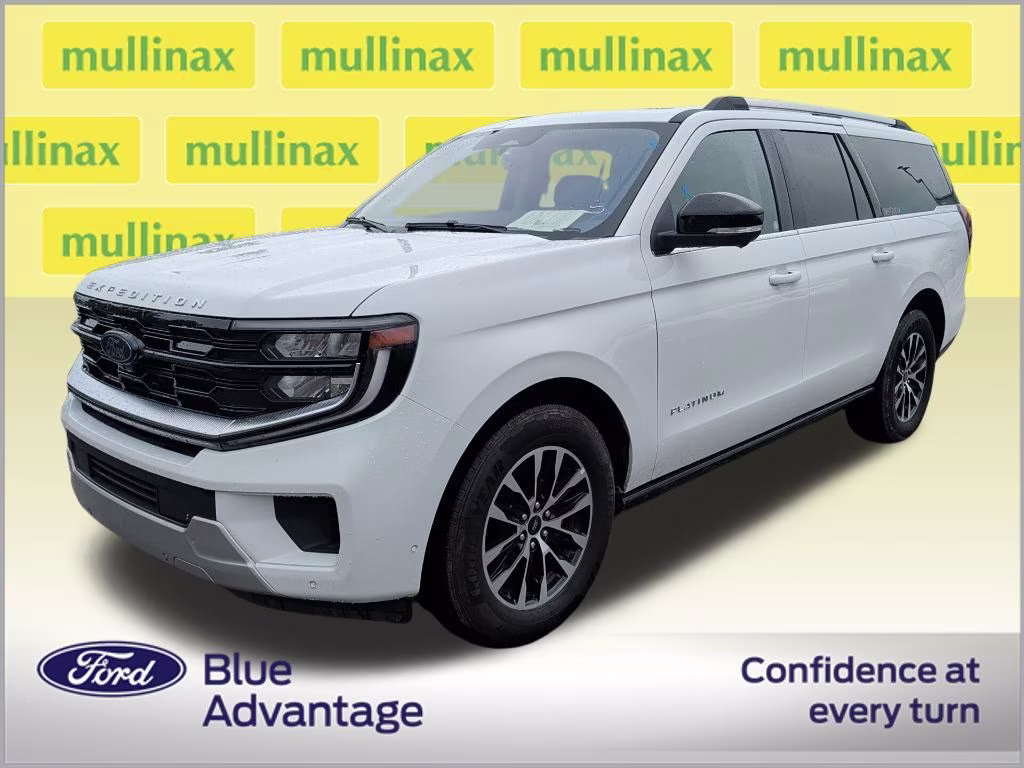 2025 Oxford White Ford Expedition Max Platinum 4X4 SUV