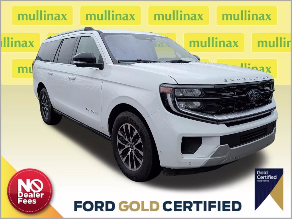 2025 Oxford White Ford Expedition Max Platinum 4X4 SUV