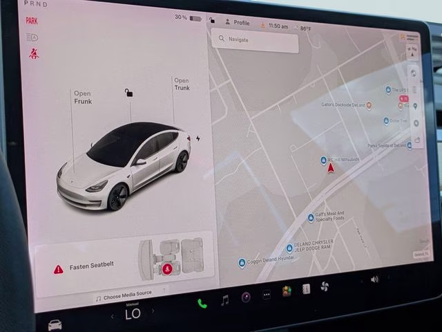 2021 White Tesla Model 3 Standard Range Plus RWD Sedan