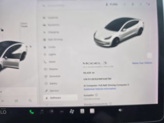 2021 White Tesla Model 3 Standard Range Plus RWD Sedan