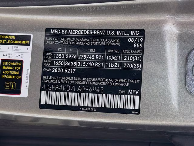 2020 Grey Mercedes-Benz GLE GLE 350 4MATIC AWD SUV