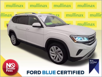 2021 Pure White Volkswagen Atlas SEL AWD SUV