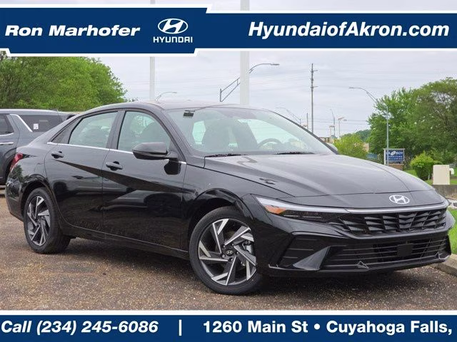 2025 Abyss Black Hyundai Elantra Hybrid Limited FWD Sedan