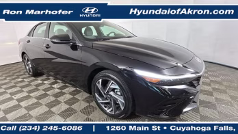 2025 Abyss Black Hyundai Elantra Hybrid Limited FWD Sedan