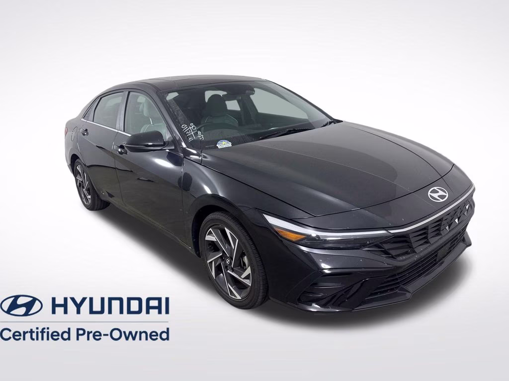 2025 Abyss Black Hyundai Elantra Hybrid Limited FWD Sedan