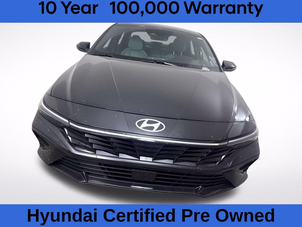 2025 Abyss Black Hyundai Elantra Hybrid Limited FWD Sedan