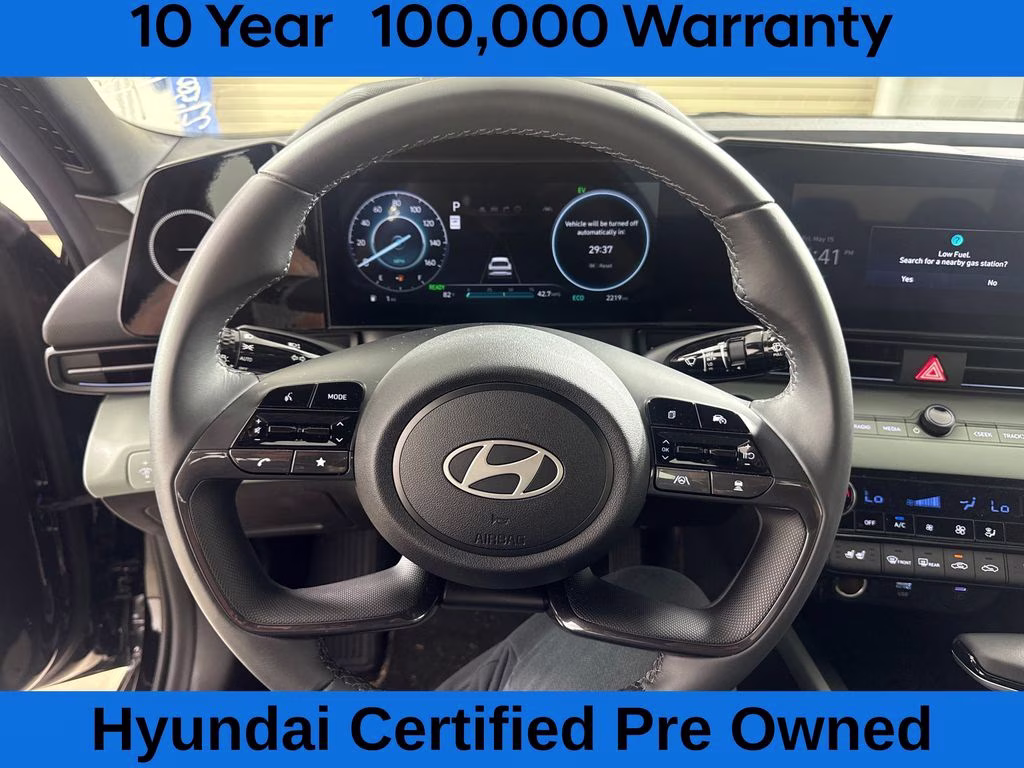 2025 Abyss Black Hyundai Elantra Hybrid Limited FWD Sedan