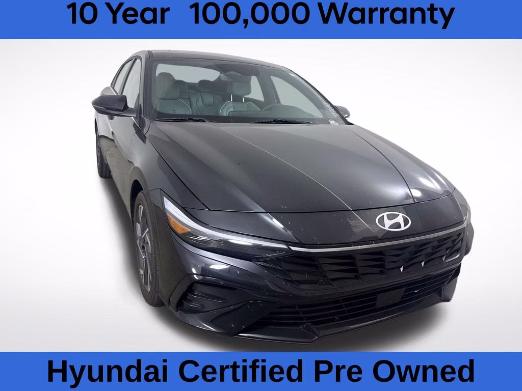 2025 Abyss Black Hyundai Elantra Hybrid Limited FWD Sedan