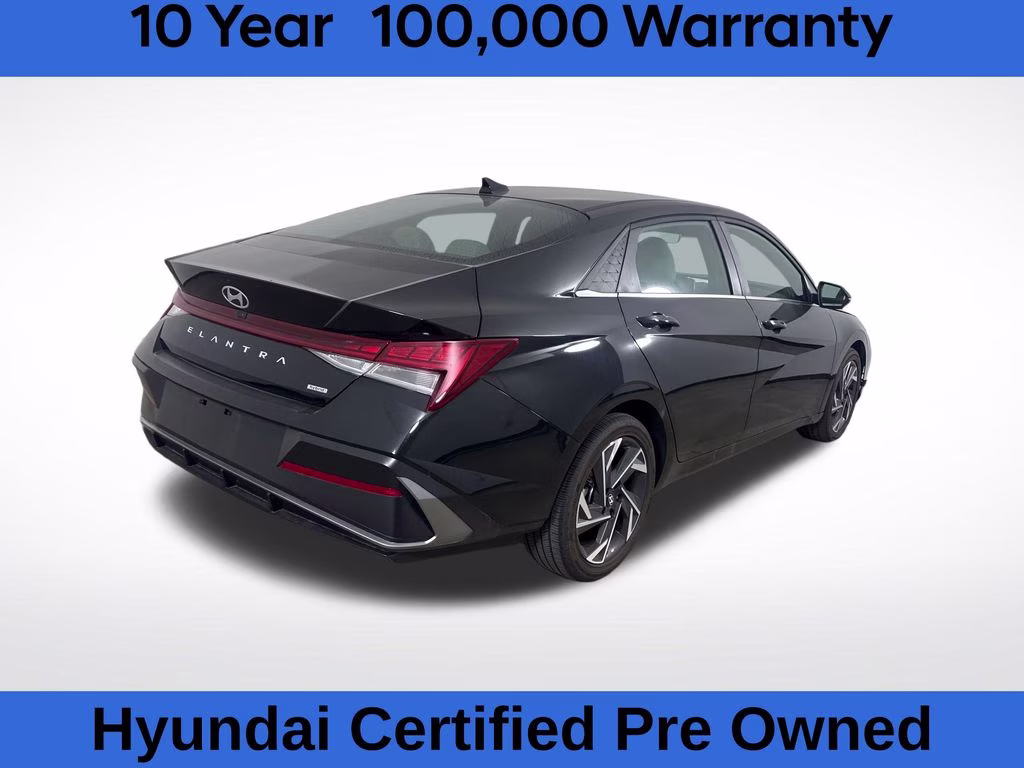 2025 Abyss Black Hyundai Elantra Hybrid Limited FWD Sedan