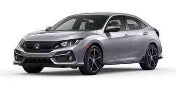 2021 Blue Honda Civic Sport FWD Hatchback