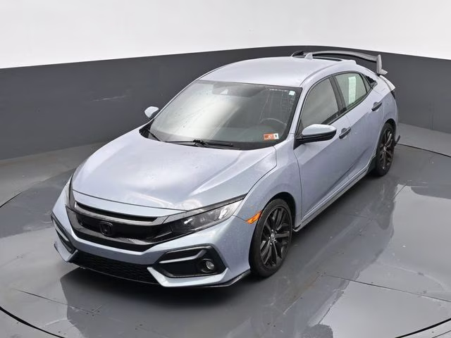 2021 Blue Honda Civic Sport FWD Hatchback